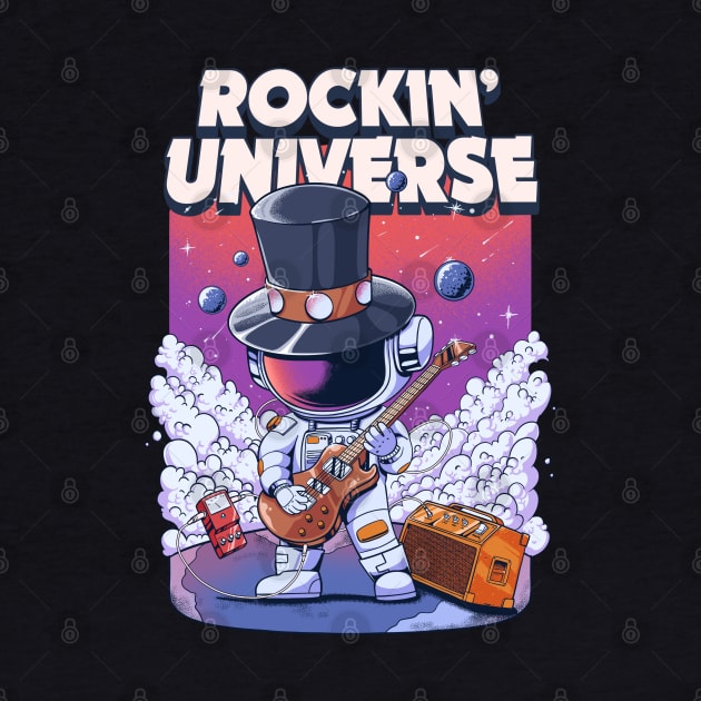 Rockin' Universe with Astronaut by create by adi